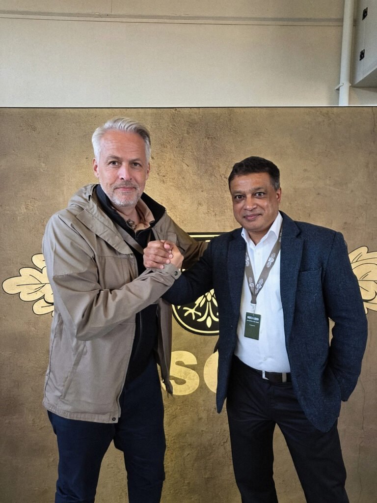 Sanjay Iyer with Jens Bodo Koch, Chief Executive Officer of Heckler und Koch