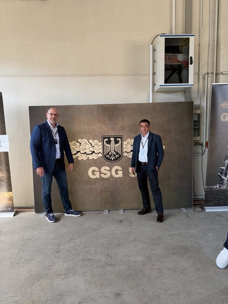 Sanjay Iyer with Georgij Sieloff of PSA-Sicherheitsmanagement GmbH